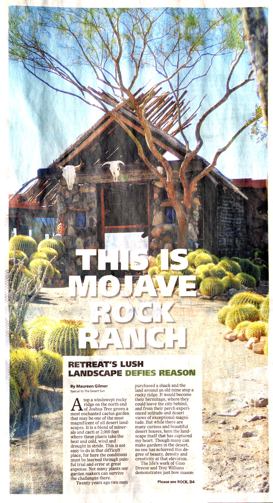 The Desert Sun - This is Mojave Rock Ranch
